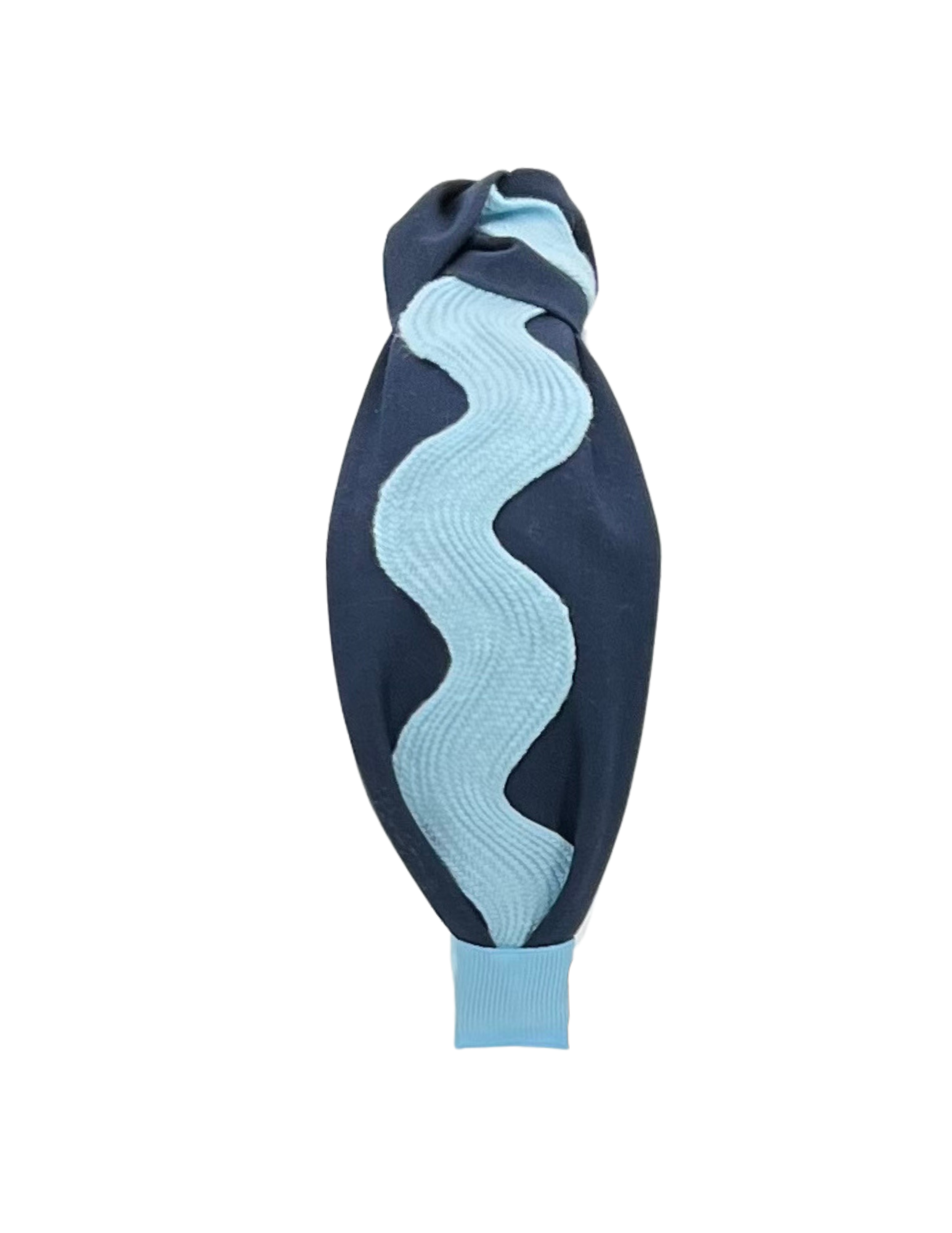 Light Blue Ric Rac on Navy