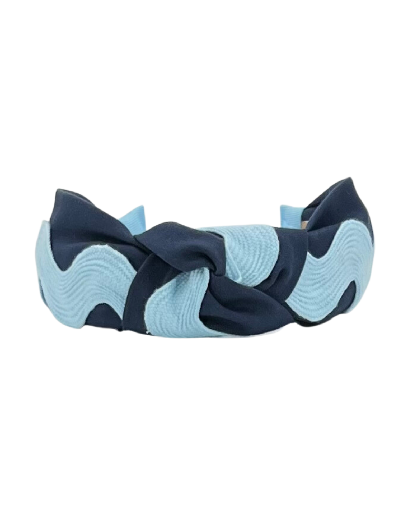 Light Blue Ric Rac on Navy