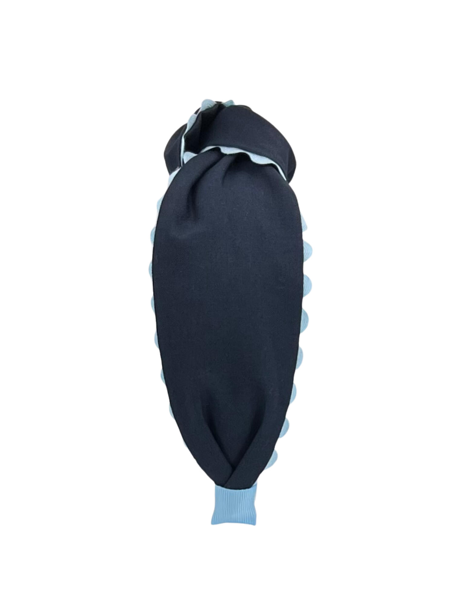 Light Blue Scallop on Navy