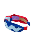 Load image into Gallery viewer, Light Blue Ric Rac on Red and Blue
