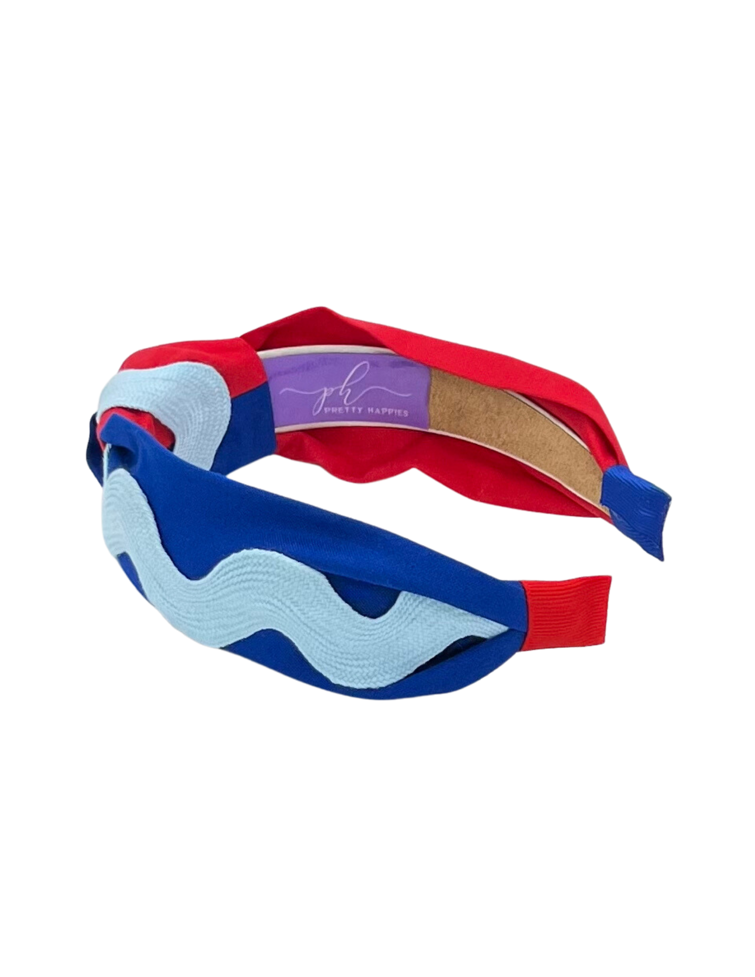 Light Blue Ric Rac on Red and Blue