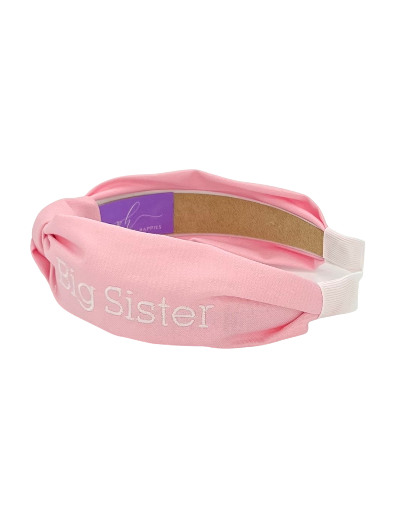 Big Sister - White Embroidery on Blue or Pink