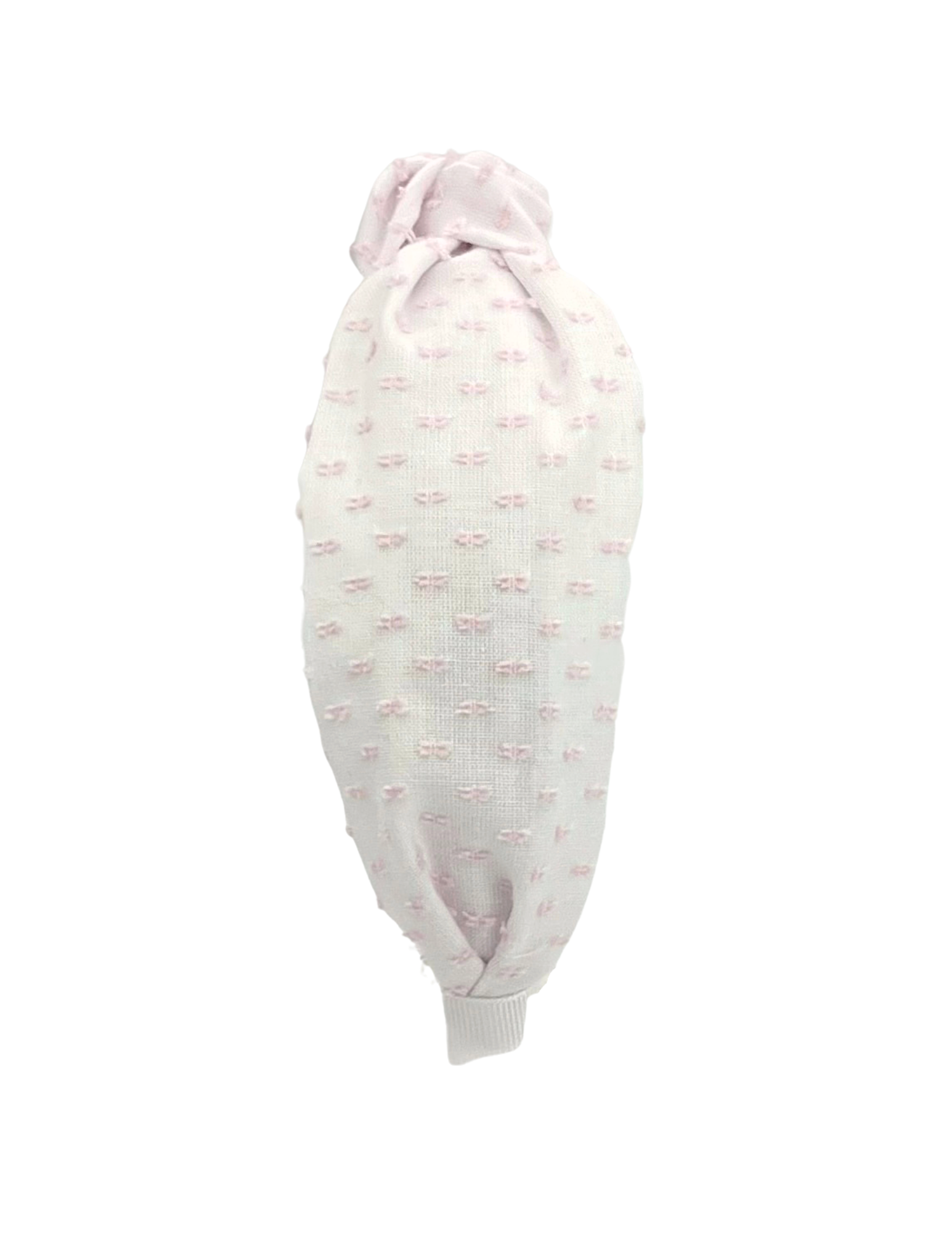 Swiss Dot Pink on White