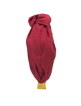 Load image into Gallery viewer, Maroon Dupioni Silk Knot Headband
