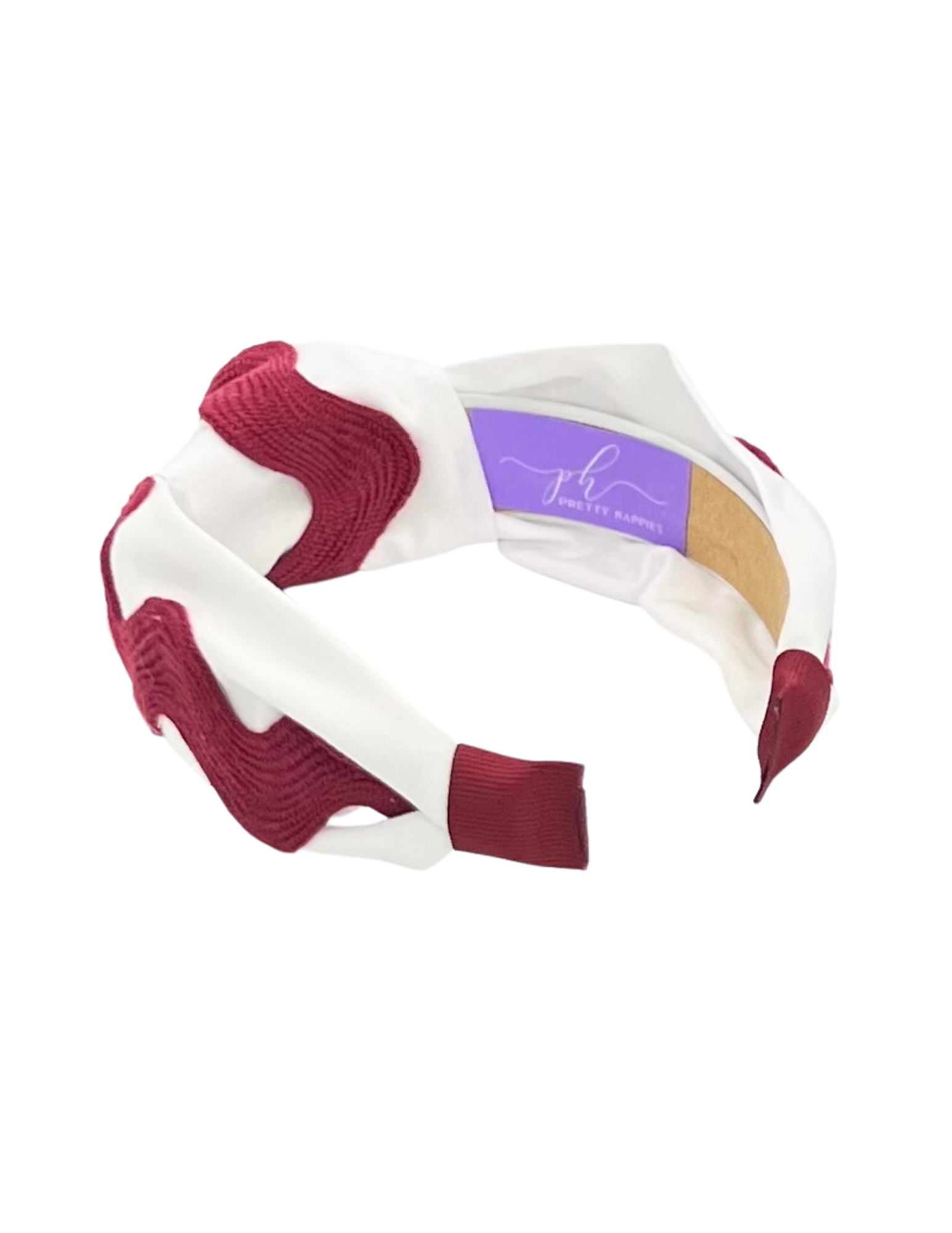 Maroon Ric Rac on White