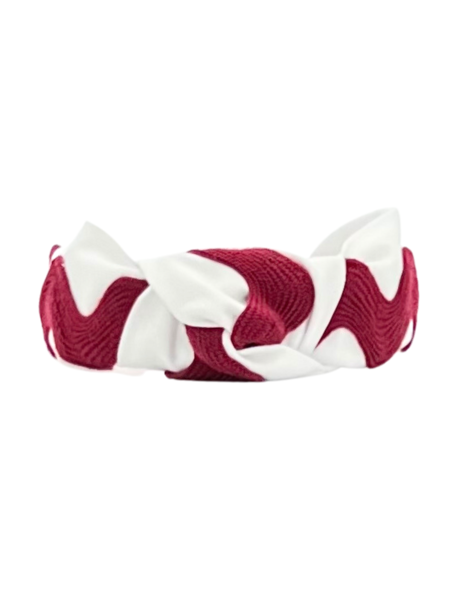 Maroon Ric Rac on White