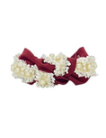 Load image into Gallery viewer, Maroon with Pearl Trim
