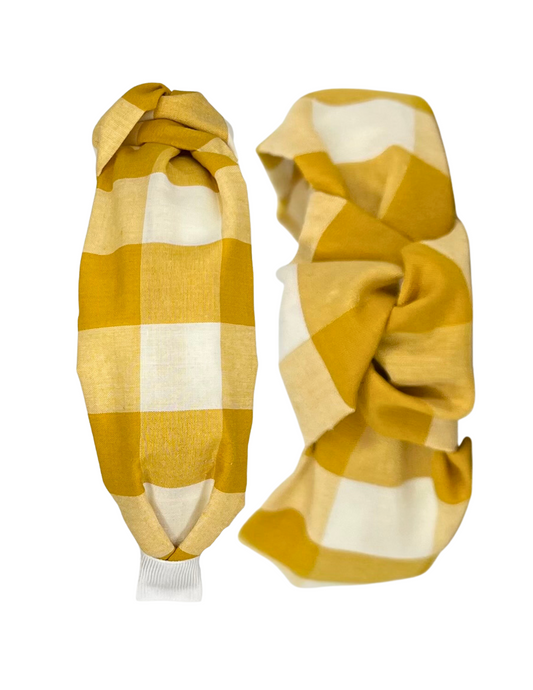 Mustard Yellow Large Plaid