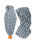 Load image into Gallery viewer, Navy Gingham with Orange
