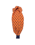 Load image into Gallery viewer, Navy Paws on Orange Knot Headband
