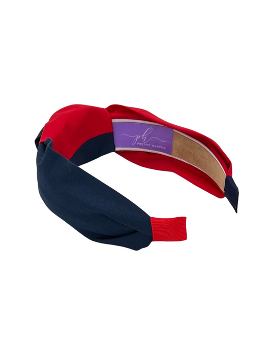 Navy Blue and Red