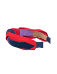 Load image into Gallery viewer, Navy Velvet Ribbon on Red
