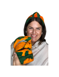 Load image into Gallery viewer, Green Scallop on Orange

