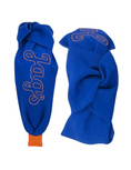 Load image into Gallery viewer, Orange Embroidered Jags on Royal Knot Headband
