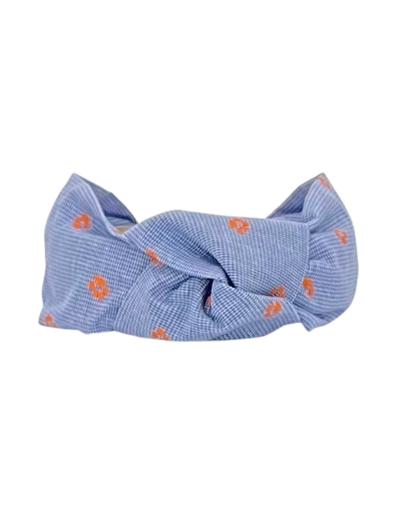 Blue Gingham and Paw Print