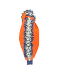 Load image into Gallery viewer, Orange with Navy Pearls
