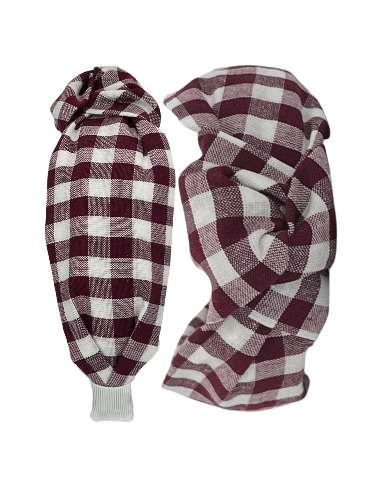 Oversized Maroon Gingham