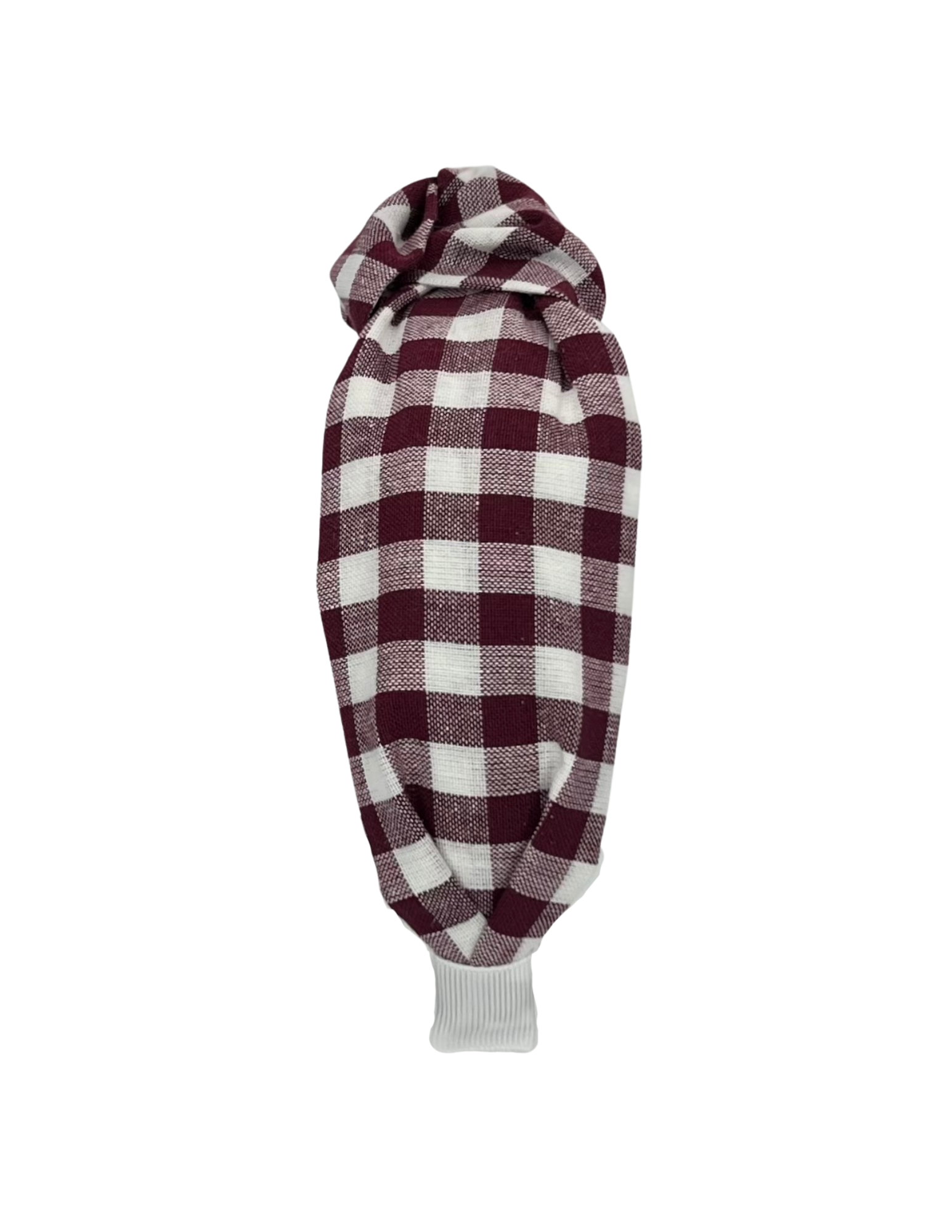 Oversized Maroon Gingham