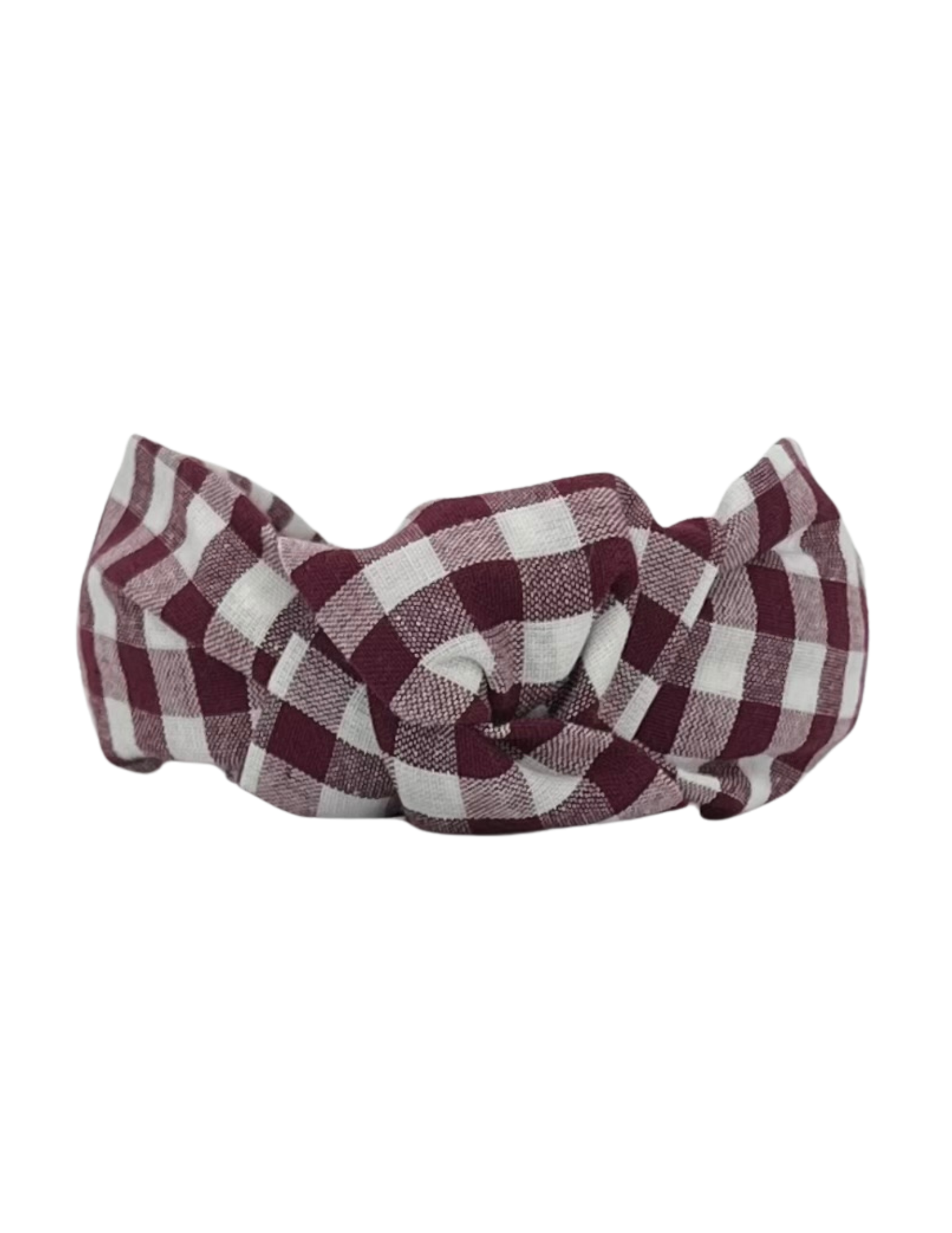 Oversized Maroon Gingham