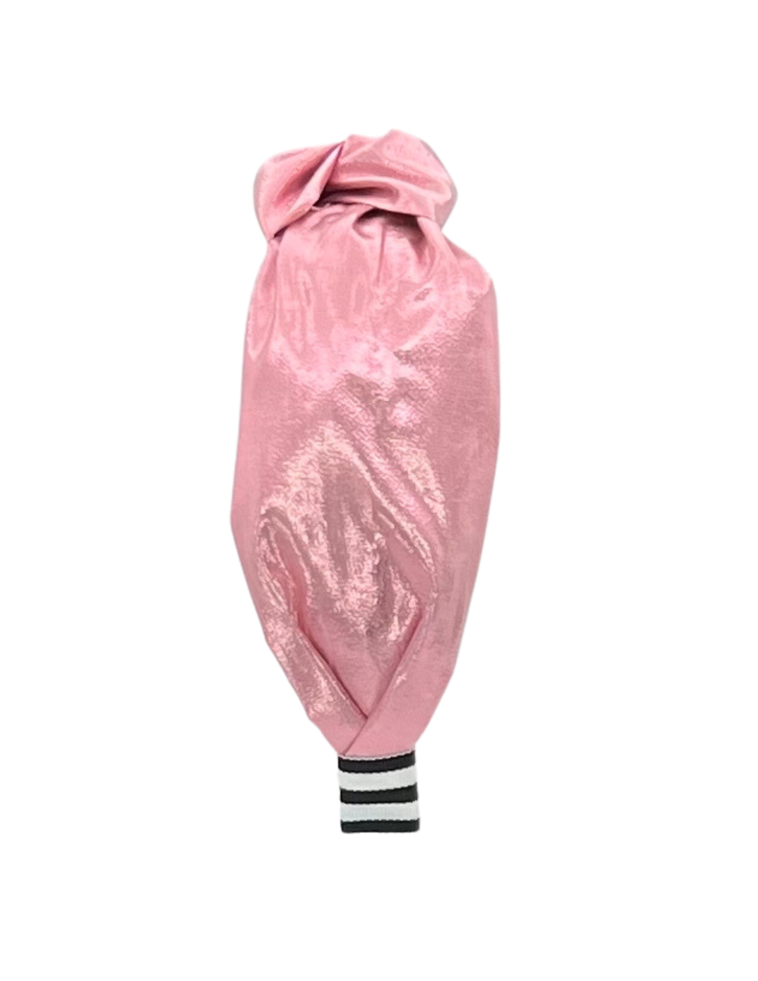 Pink Lame with Stripes