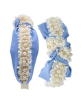 Load image into Gallery viewer, Light Blue with Pearl Trim
