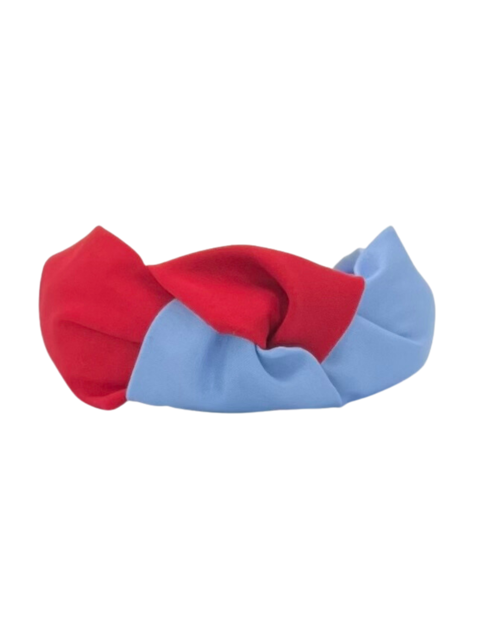 Powder Blue and Red Twist