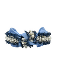 Load image into Gallery viewer, Powder Blue with Navy Pearls
