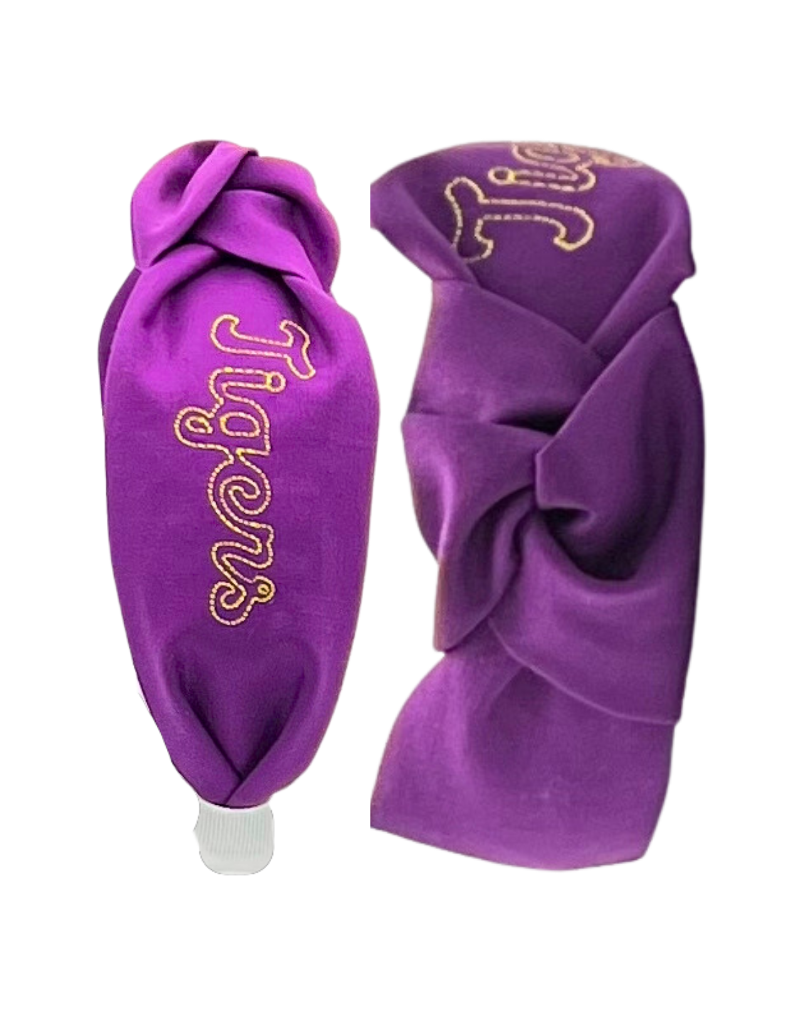 Purple and Gold Tiger Monogram