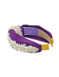 Load image into Gallery viewer, Purple with Pearl Trim
