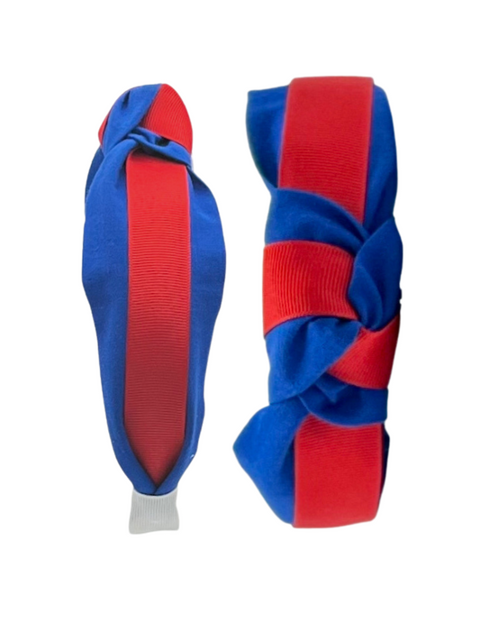 Blue with Red Ribbon