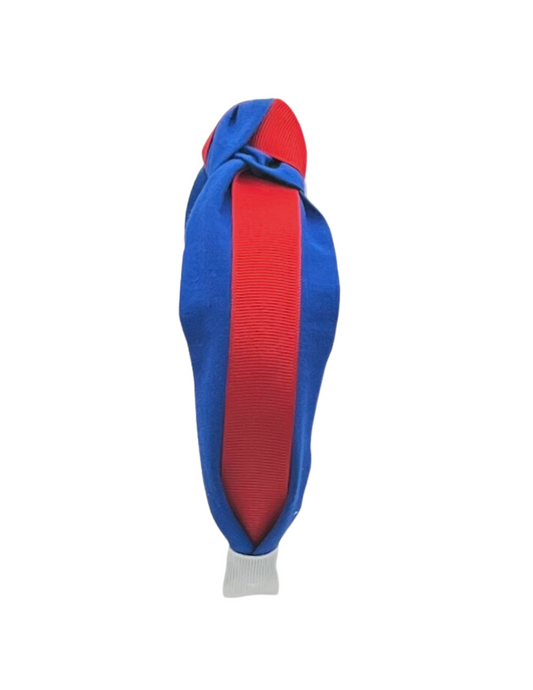 Blue with Red Ribbon