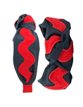 Load image into Gallery viewer, Red Ric Rac on Navy
