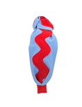 Load image into Gallery viewer, Red Ric Rac on Powder Blue
