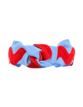 Load image into Gallery viewer, Red Ric Rac on Powder Blue
