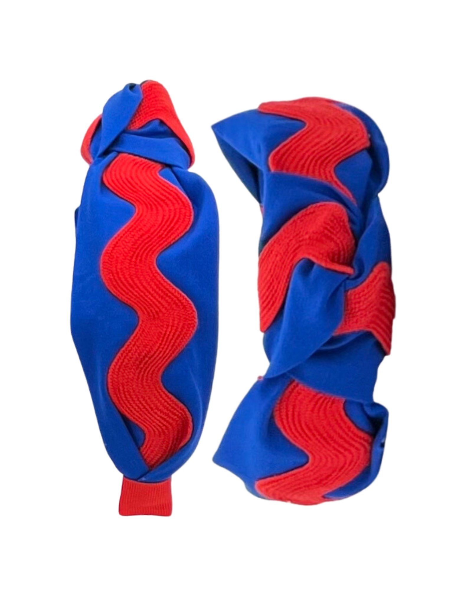 Angelic Pertty Ric Rac Red Ric Rac on Royal Blue – Pretty Happies