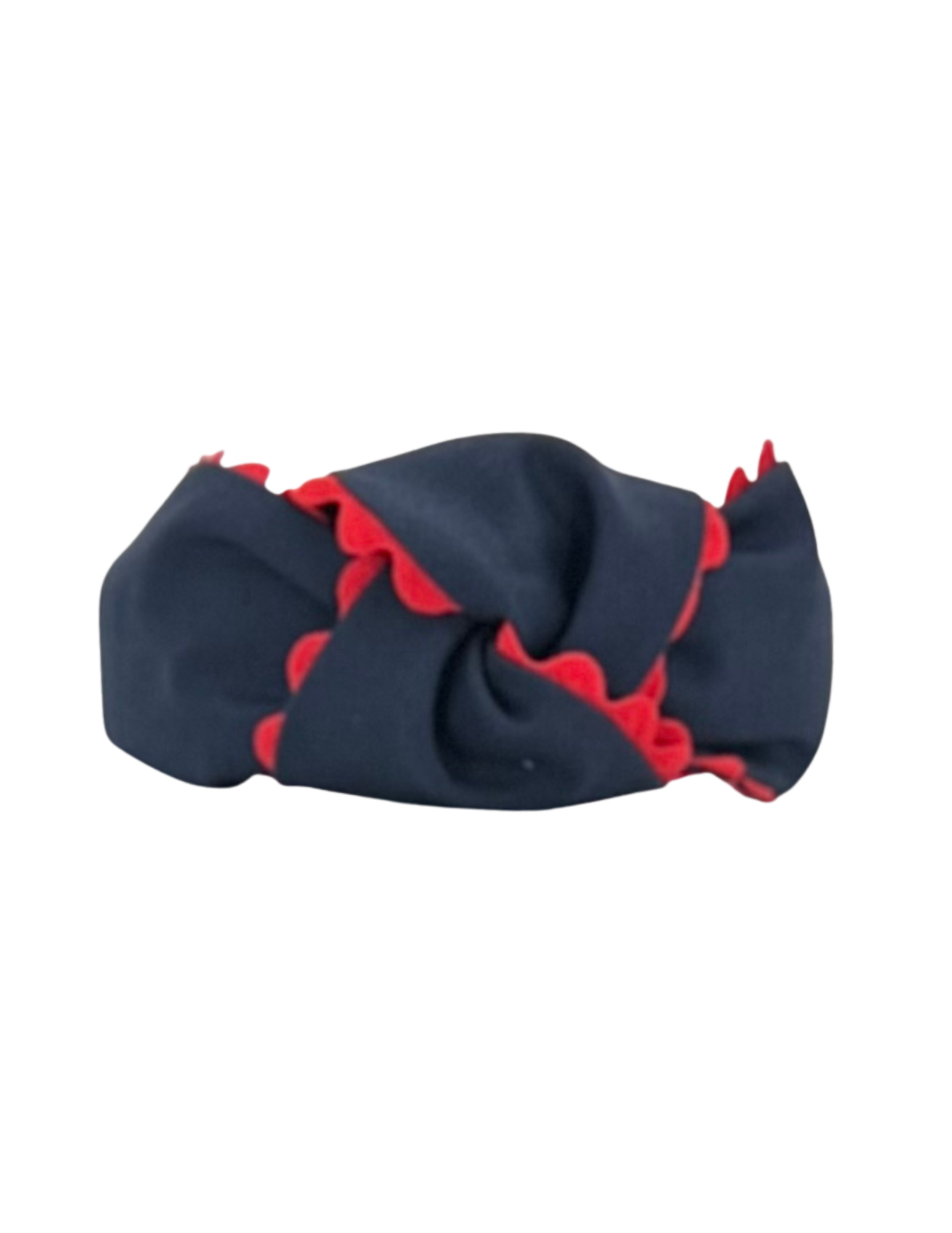 Red Scallop on Navy