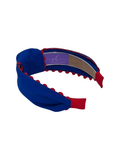 Load image into Gallery viewer, Red Scallop on Royal Blue
