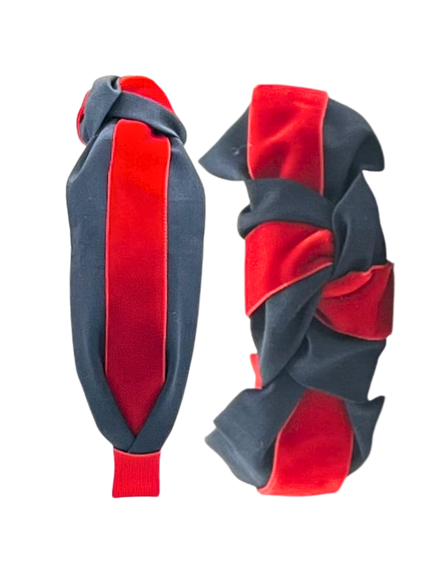 Red Velvet Ribbon on Navy