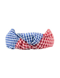 Load image into Gallery viewer, Red & Blue Gingham Twist

