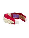 Load image into Gallery viewer, Red with Pearl Trim
