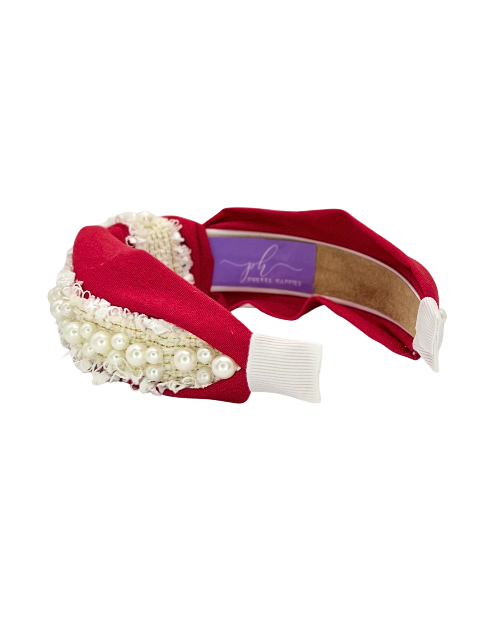 Red with Pearl Trim