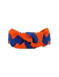 Load image into Gallery viewer, Royal Blue Ric Rac on Orange
