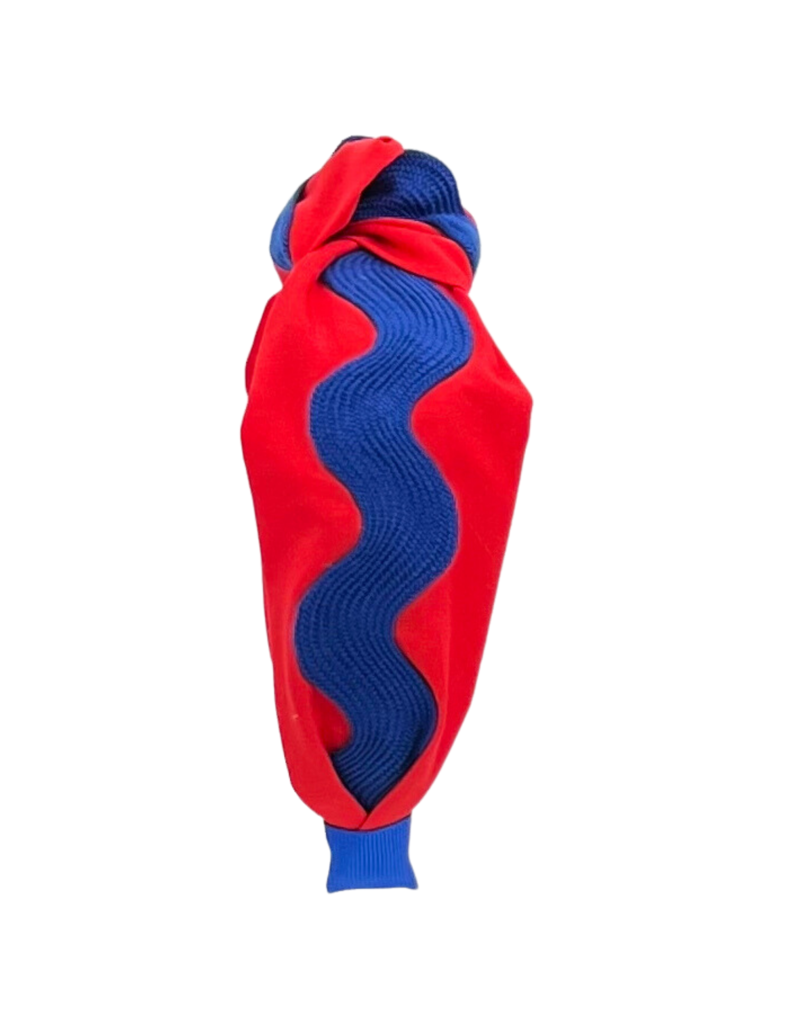 Royal Blue Ric Rac on Red