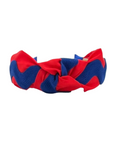 Load image into Gallery viewer, Royal Blue Ric Rac on Red
