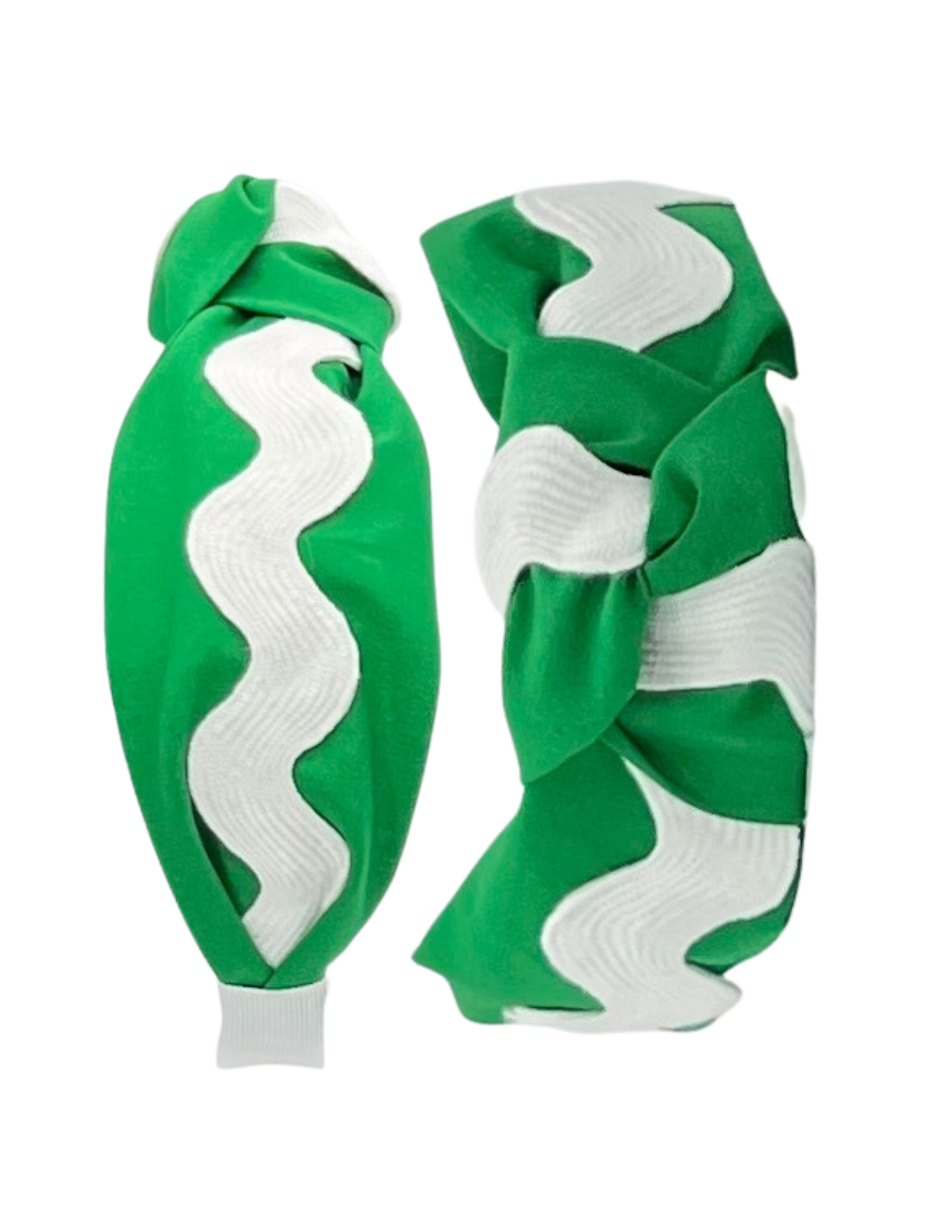 Angelic Pertty Ric Rac White Ric Rac on Green – Pretty Happies