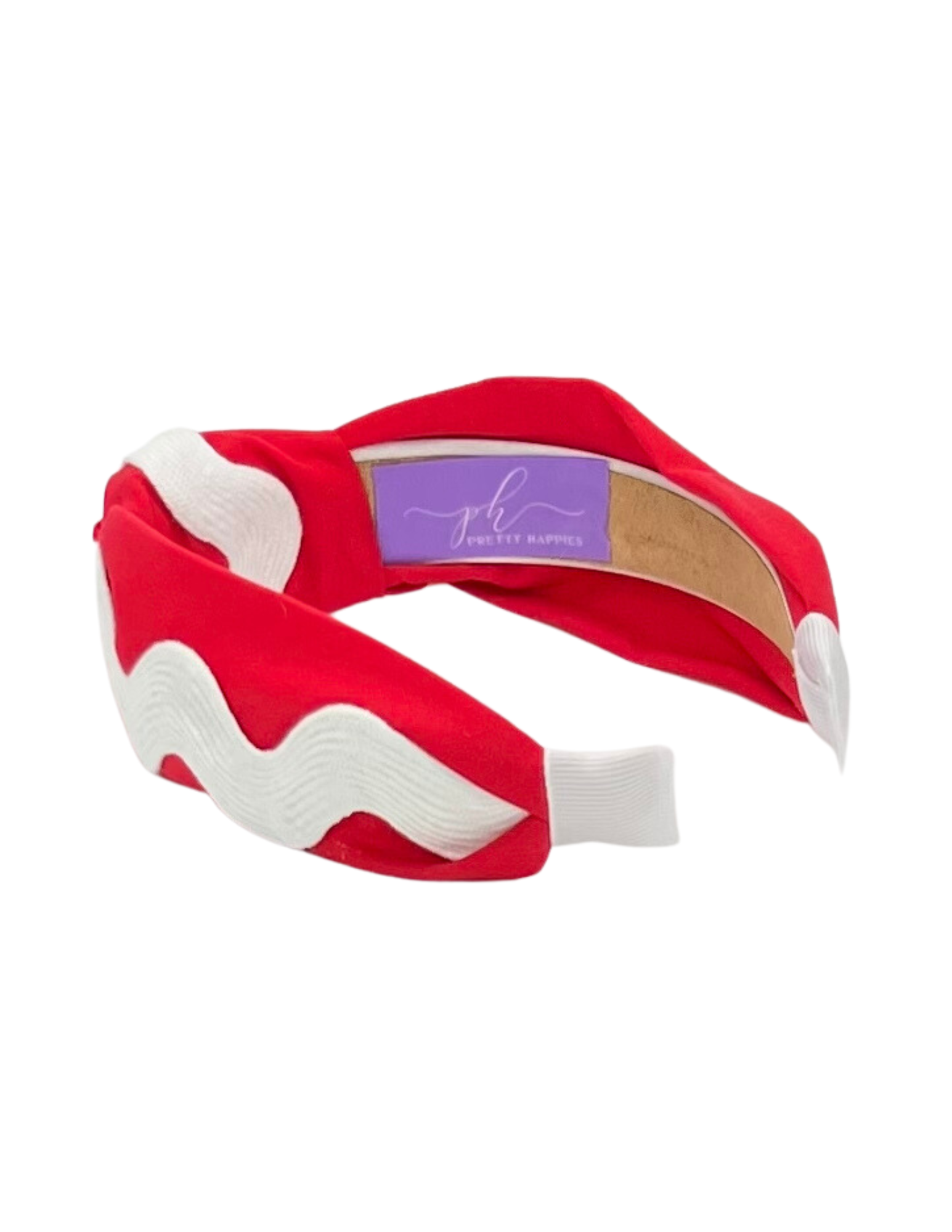 White Ric Rac on Red