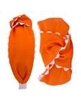Load image into Gallery viewer, White Scallop on Orange

