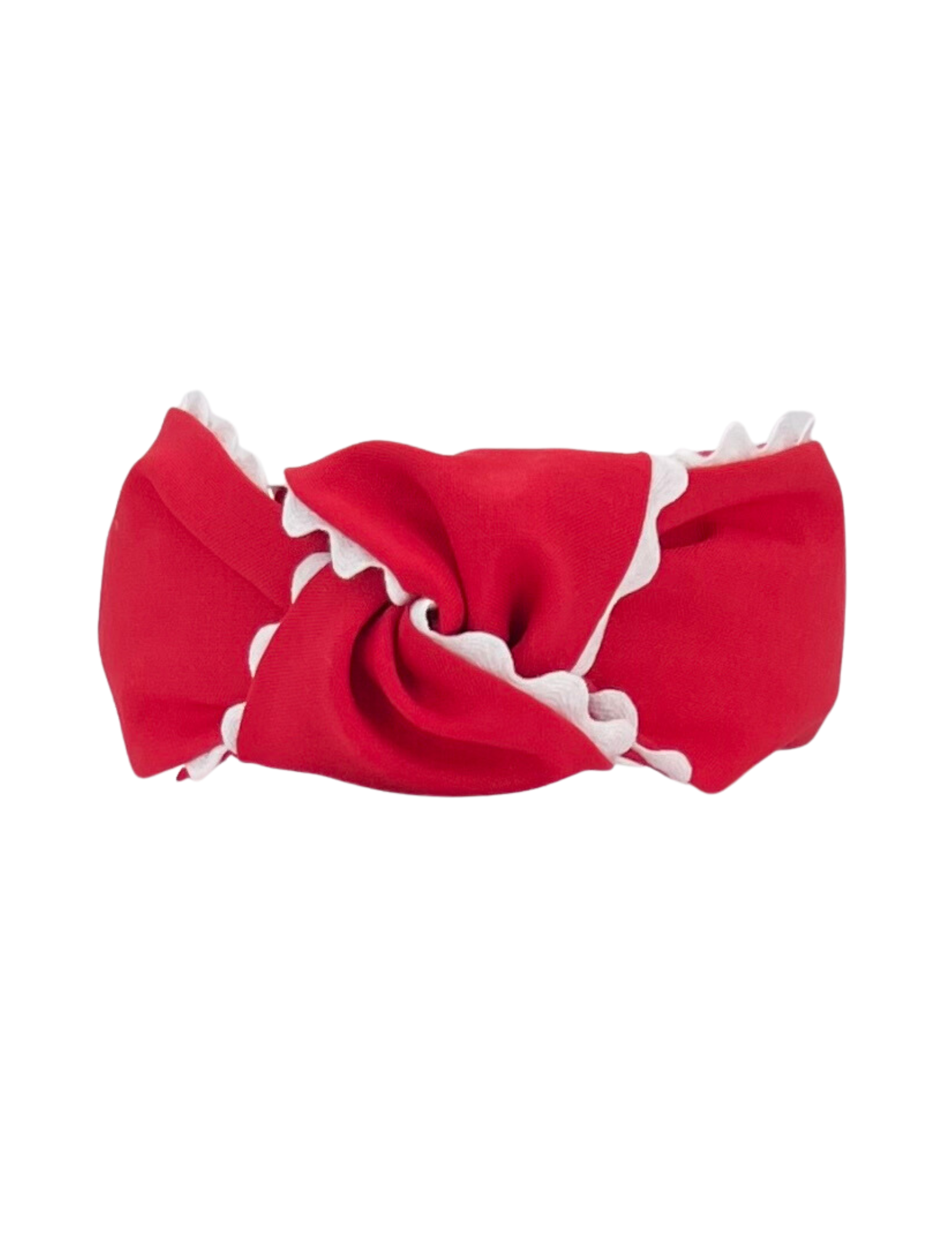 White Scallop on Red