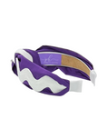 Load image into Gallery viewer, White Ric Rac on Purple
