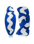 Load image into Gallery viewer, White Ric Rac on Royal Blue
